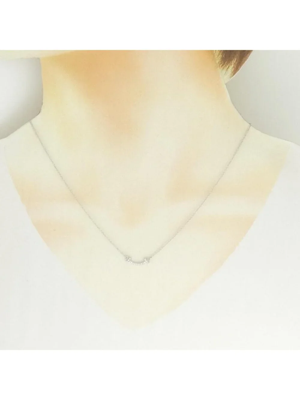Tiffany & Co T Smile Mini Necklace